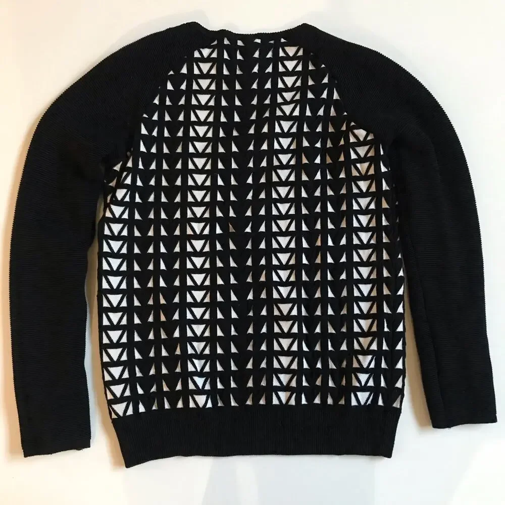 Faith Connexion Paris Geometric Jacquard Sweater Small Saks Fifth Avenue Luxury